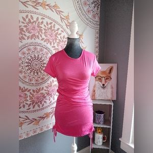 Pink cinch dress